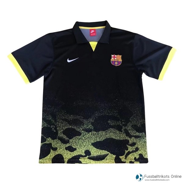 Barcelona Polo 2017-18 Gelb Fussballtrikots Günstig